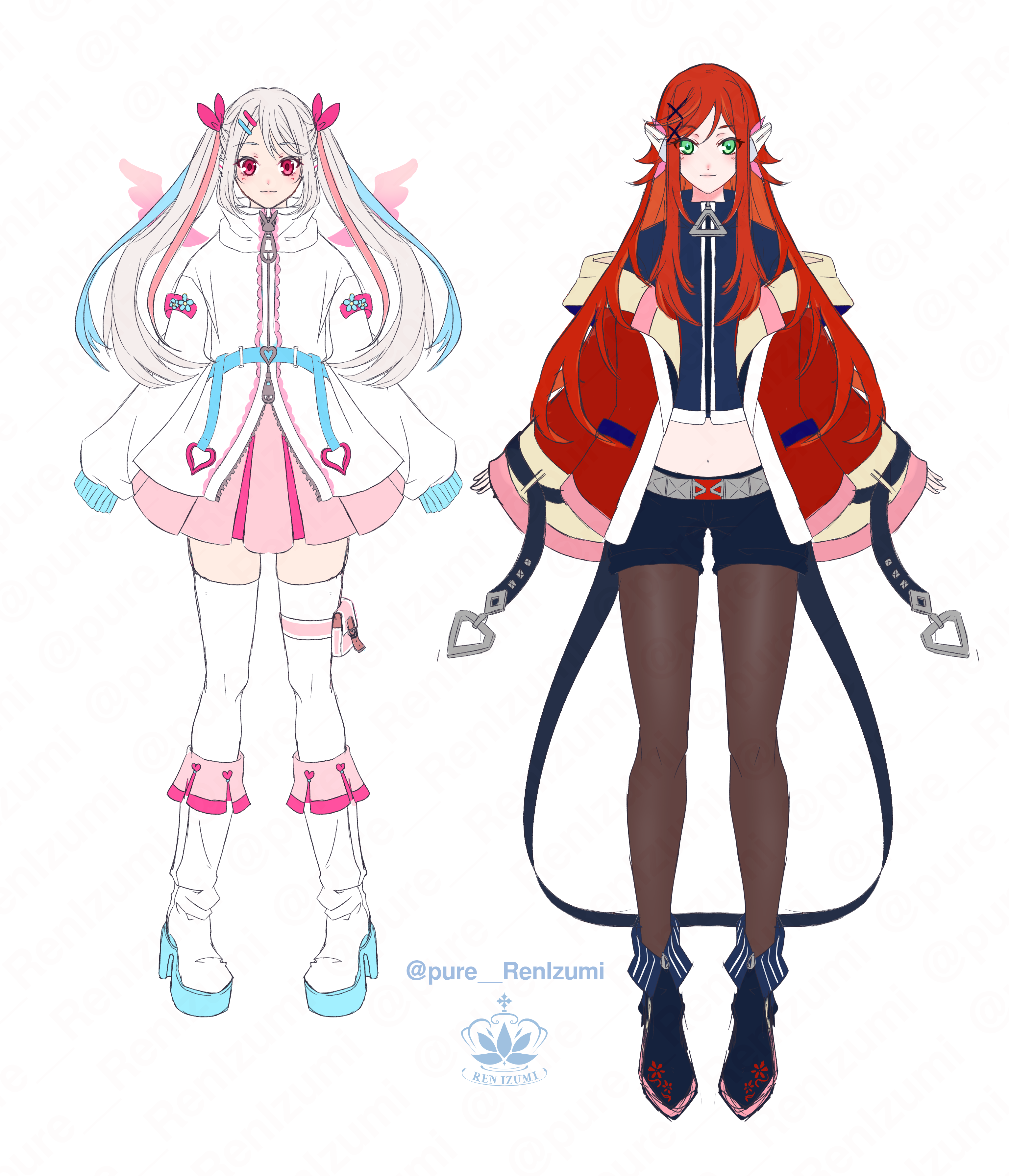 女の子キャラクターデザイン